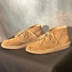 L.L. Bean Womens Suede Leather‎ Desert Ankle Chukka Boots Tan Size 8.5 Casual